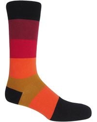 Peper Harow - Made in England - Block Stripe Socks – Volcano - Lyst