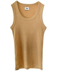 Vænn - Rose Metallic Scoop Neck Tank - Lyst