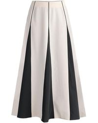 Paisie - Neutrals Contrast Details Maxi Skirt - Lyst