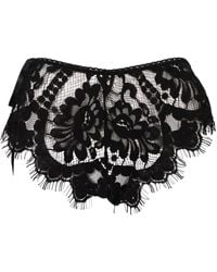 Belle -et-BonBon - Suki Super Soft Eyelash-Lace French Knicker With Tie Side Xl To - Lyst