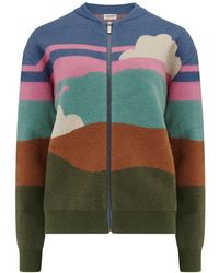Sugarhill - Solana Knitted Bomber Multi, Cloudy Hills - Lyst