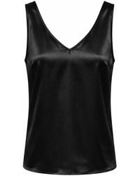 Traffic People - Smooth Operator Satin Sleeveless Valerie Vest Top - Lyst