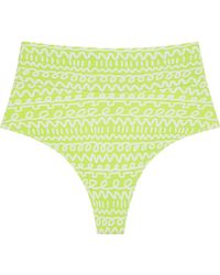 Montce - Lime Icing Added Coverage High Rise Bikini Bottom - Lyst