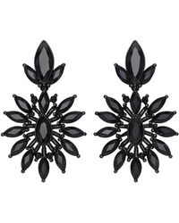 The Gala - Midnight Sunburst Cluster Earrings - Lyst