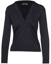 Conquista - Long Sleeve Faux Wrap Top - Lyst