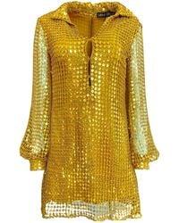 Laura Citron - Golden Glow Sequin Dress - Lyst