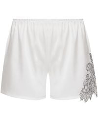 Avenue 8 - Silk Lace Mini Shorts - Lyst