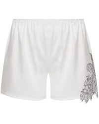 Avenue 8 - Lace Detailed Mini Shorts - Lyst