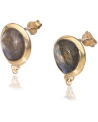 The Jewellery Store London - Labradorite 'You Are Loved' Stud Earrings - Lyst
