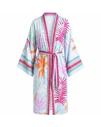 LOVEIST STORE - Palma Silky Satin Kimono - Lyst