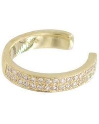 KAMARIA - Double Row Diamond Ear Cuff - Lyst