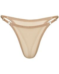 Daily Underwear - Neutrals Adjustable String Panties Base Nude - Lyst