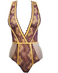 Carol Coelho - Babylon Exquisite Lace & Tulle Bodysuit - Lyst