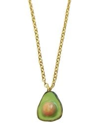 POPORCELAIN - Mini Porcelain Avocado Necklace, Tone - Lyst