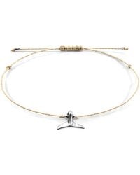 Anchor and Crew - Recycled Macrame Bracelet With Whale Charm - Lyst