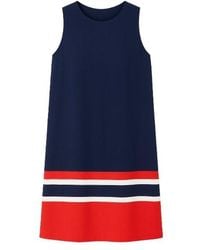 Conquista - Sleeveless Dress With Multicolour Panel Detail - Lyst