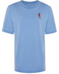 INGMARSON - Chilli Embroidered Organic Cotton T-Shirt - Lyst