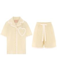 Love Letters X - Dolce Limone Soft Lemon & Short Pyjama Set - Lyst