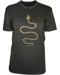 Any Old Iron - Beaded Metallic Snaketacular T-Shirt - Lyst