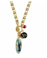 Persia Dona Jewelry - Exotic Gemstones X Vintage Chain Necklace - Lyst