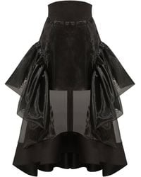 Tia Dorraine - Hypnotic Glow Sheer Organza Midi Skirt - Lyst