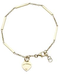 Von Treskow - Luxe Segmented Bracelet With Flat Vt Heart - Lyst