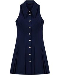 Nocturne - Shirt Collar Sleeveless Mini Dress - Lyst
