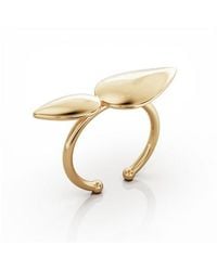 Linda Fiore - Lotus Ring, Large Leaves, Vermeil - Lyst