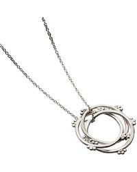 Posh Totty Designs - Sterling Silver Crown Russian Ring Necklace - Lyst