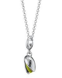 Lily Charmed - Sterling Pistachio Charm Necklace - Lyst