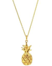 Yvonne Henderson Jewellery Pineapple Necklace Gold - Metallic