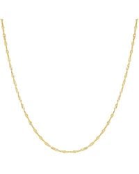 Spero London - Twisted Curb Singapore Sterling Chain Adjustable Size - Lyst