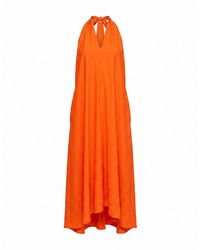 Tantra Spain Sl - Loose-Fitting Midi Dress With A Halter Neckline - Lyst