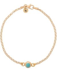 Nellou Jewellery - Birthstone Gem Dot Bracelet Plated Sterling - Lyst