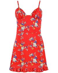 blonde gone rogue - Flower Power Mini Dress, Upcycled Viscose - Lyst