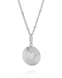 Nellou Jewellery - Shining Heart Necklace Sterling - Lyst
