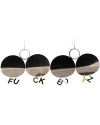 Vickisarge - F*Ck Boyz Earrings - Lyst