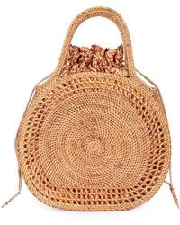 Jelavu - Sydney Raffia Satchel Bag - Lyst