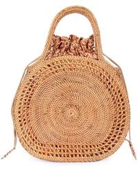 Jelavu - Sydney Raffia Satchel Bag - Lyst