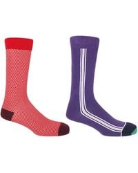 Peper Harow - Made in England - Lux Taylor & Andover Socks Two Pack - Lyst