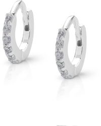 Nellou Jewellery - Ava Huggie Earrings Small Sterling - Lyst