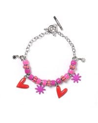 Pinnole - It's All Love & Games Charm Bracelet - Lyst