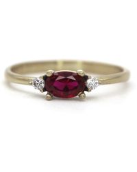 VicStoneNYC Fine Jewelry - Natural Oval Ruby And Diamond Ring - Lyst