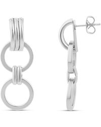 SHYMI - Round Link Statement Earrings - Lyst