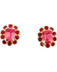 The Pink Reef - Ruby Petite Stud - Lyst
