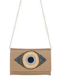 Pode - Neutrals Guardian Angel Evil Eye Clutch & Crossbody Clutch - Lyst