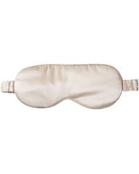 Soft Strokes Silk - Neutrals Pure Mulberry Silk Eye Mask Set Of Two - Lyst