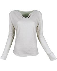 Lalipop Design - Long Sleeve T-shirt With A Rhinestone Love On The Back - Lyst
