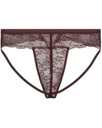 Journelle - Sapna Jock Strap Thong Chocolat - Lyst