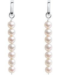 Ora Pearls - Linea Pearl Hoop Earrings - Lyst